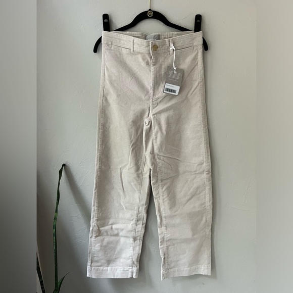 ✨ EVERLANE THE CORDUROY WIDE LEG PANTS IN SANDSTONE 4 - Picture 6 of 8